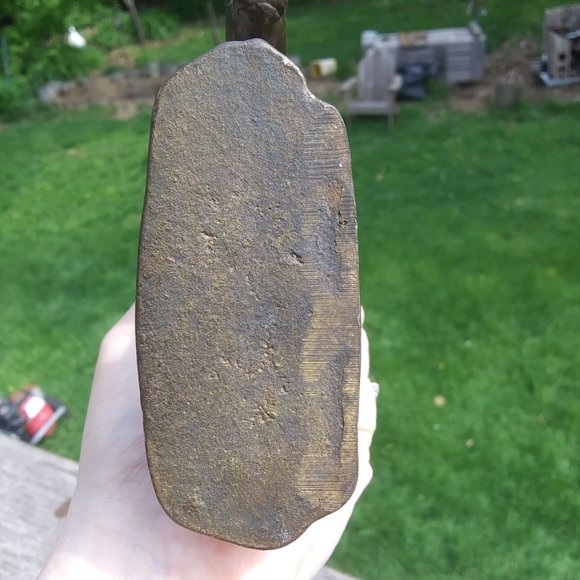 Very solid heavy metal bookend End of Trail horse and rider - Picture 6 of 14